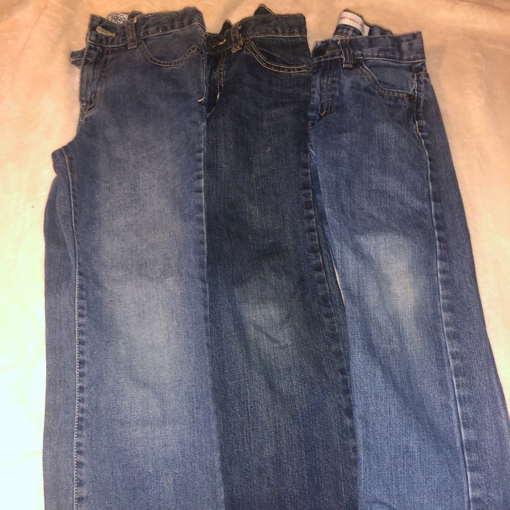 Boys blue jean pants size 8